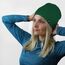 ALPIDEX Baumwollmütze Fleecegefüttert Wintermütze Warme Fleece Mütze Unisex Radfahren Laufmütze Winddicht Sportmütze Atmungsaktiv Running Fahrradmütze, Farbe:Green