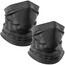 WTACTFUL 2 Stück Schlauchschal Herren Halbe Sturmhaube Motorrad Halstuch Herren Halswärmer Ski Mask Skimaske Halsschlauc Neck Gaiter Motorrad für Winter Laufen Skifahren Snowboarden Alle Schwarz