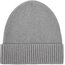 Tommy Hilfiger Herren Strickmütze Flag Cotton Beanie mit Kaschmir, Mehrfarbig (Mid Grey Heather), Einheitsgröße