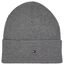 Tommy Hilfiger Damen Strickmütze Essential Flag Wintermütze, Grau (Medium Grey Heather), Onesize