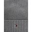 Tommy Hilfiger Herren Strickmütze Flag Cotton Beanie mit Kaschmir, Mehrfarbig (Mid Grey Heather), Einheitsgröße