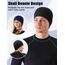 MELLIEX 2 Stück Fahrradmütze Unter Helm Baumwolle Laufmütze Multifunktionale Wintermütze Skull Cap Helmfutter für Herren Damen