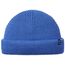Enter the Complex® Fisherman Beanie, 100% Merino Wolle, Trawler Mütze, Fischermütze, Troyer, Ribbstrick, Damen und Herren, Blau