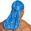 SHYNE Silky Durag – Blau | Perfekt für Waves, Zöpfe und Locken | Premium Silk Du Rags für Männer und Frauen | Langer Schwanz | Ultraweicher und knitterfreier Satin | Black Owned Business