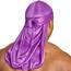 SHYNE Silky Durag – Mehrfarbige Optionen | Perfekt für Waves, Zöpfe und Locken | Premium Silk Du Rags für Männer und Frauen | Ultraweicher und knitterfreier Satin | Black Owned Business (Lila)