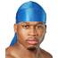 SHYNE Silky Durag – Blau | Perfekt für Waves, Zöpfe und Locken | Premium Silk Du Rags für Männer und Frauen | Langer Schwanz | Ultraweicher und knitterfreier Satin | Black Owned Business