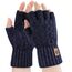 ARFNKIM Thermisch Fingerlose Handschuhe - Damen und Herren Strick Weich Flauschig Touchscreen Winterhandschuhe für Skifahren Radfahren Arbeit (Dunkelblau)
