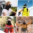 GXCROR Schlauchschal Winddicht Loopschal Multifunktionstuch Neckwarmer Herren Loop Schal Damen Halstuch Warm Halten Sportschal Halswärmer für Skifahren Motorrad Fahrrad Joggen Laufen Outdoor Sport