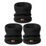 MSDC Schal Herren Winter 3 Stück, Halswärmer Schlauchschal Damen Thermal Dick Warm mit Fleece Gefüttert Kaltes Wetter, Loop Halsschlauch Halstuch Herren Ski-Gesichtsmaskenabdeckung（Schwarz*3 ）