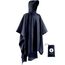 Opret Wasserdicht Regenponcho Damen Herren, Leicht Atmungsaktiv Regencape 3-in-1-Multifunktional Regenmantel Regenschutz Regen Poncho für Wandern und Camping-Navyblau
