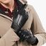BISON DENIM Herren Thermo Winterhandschuhe Echtleder Handschuhe Touchscreen Lederhandschuhe Warme mit Fleece gefütterte Handschuhe Winddicht Wasserdicht