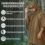 Opret Wasserdicht Regenponcho Damen Herren, Leicht Atmungsaktiv Regencape 3-in-1-Multifunktional Regenmantel Regenschutz Regen Poncho für Wandern und Camping-Khaki