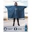 ANYOO Leichter Wasserdichter Regenponcho Regenjacken mit Ärmeln Belüftet Mehrzweck Regenmantel mit Kapuze Schutzdecke Unterschlupf Plane für im Freien Camping Wandern Angeln, Stahlblau,Einheitsgröße