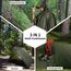 Opret Wasserdicht Regenponcho Damen Herren, Leicht Atmungsaktiv Regencape 3-in-1-Multifunktional Regenmantel Regenschutz Regen Poncho für Wandern und Camping