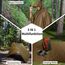 Opret Wasserdicht Regenponcho Damen Herren, Leicht Atmungsaktiv Regencape 3-in-1-Multifunktional Regenmantel Regenschutz Regen Poncho für Wandern und Camping-Khaki
