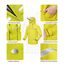 Coutyuyi Herren & Damen Regenanzug Reflektierender 100% Wasserdichter Anzug Outdoor Regenmantel Winddicht Regenjacke （M, Gelb）