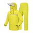 Coutyuyi Herren & Damen Regenanzug Reflektierender 100% Wasserdichter Anzug Outdoor Regenmantel Winddicht Regenjacke （L, Gelb）