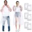 Henrycares 6 Stück Einweg Regenponcho Damen Herren, Durchsichtig Regencape Regenschutz mit Tunnelzug Kapuze und Elastische Manschette,Wasserdicht
