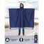 ANYOO Leichter Wasserdichter Regenponcho Wiederverwendbar Atmungsaktiver Regenschutz, Unisex Ripstop Regenmantel mit Kapuze Faltbare für im Freien Camping Wandern Angeln, Marine, Einheitsgröße