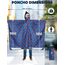 ANYOO Leichter Wasserdichter Regenponcho Herren und Damen Regenjacken Ripstop Atmungsaktiver Mehrzweck Regenmantel mit Kapuze für Outdoor Wandern Camping Angeln, Seestern, Einheitsgröße