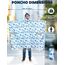 ANYOO Leichter Wasserdichter Regenponcho Herren und Damen Regenjacken Ripstop Atmungsaktiver Mehrzweck Regenmantel mit Kapuze für Outdoor Wandern Camping Angeln, Kokosbäume, Einheitsgröße