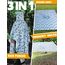 ANYOO Leichter Wasserdichter Regenponcho Herren und Damen Regenjacken Ripstop Atmungsaktiver Mehrzweck Regenmantel mit Kapuze für Outdoor Wandern Camping Angeln, Kokosbäume, Einheitsgröße