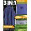 ANYOO Leichter Wasserdichter Regenponcho Herren und Damen Regenjacken Ripstop Atmungsaktiver Mehrzweck Regenmantel mit Kapuze für Outdoor Wandern Camping Angeln, Seestern, Einheitsgröße