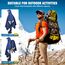 ANYOO Leichter Wasserdichter Regenponcho Wiederverwendbar Atmungsaktiver Regenschutz, Unisex Ripstop Regenmantel mit Kapuze Faltbare für im Freien Camping Wandern Angeln, Marine, Einheitsgröße