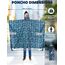 ANYOO Leichter Wasserdichter Regenponcho Herren und Damen Regenjacken Ripstop Atmungsaktiver Mehrzweck Regenmantel mit Kapuze für Outdoor Wandern Camping Angeln, Schildkröten, Einheitsgröße