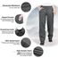 33,000ft wasserdichte Regenhose für Herren Leichte Regenhose Winddichte Outdoorhose zum Wandern Camping Golf Grau L 30L