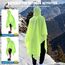 ANYOO Leichter Wasserdichter Regencape Regenjacken Atmungsaktiver Regenschutz, Unisex Ripstop Regenmantel mit Kapuze für im Freien Camping Wandern Angeln, Grüngelb, Einheitsgröße