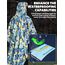 ANYOO Leichter Wasserdichter Regenponcho Herren und Damen Regenjacken Ripstop Atmungsaktiver Mehrzweck Regenmantel mit Kapuze für Outdoor Wandern Camping Angeln, Pflanzen, Einheitsgröße