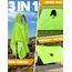 ANYOO Leichter Wasserdichter Regencape Regenjacken Atmungsaktiver Regenschutz, Unisex Ripstop Regenmantel mit Kapuze für im Freien Camping Wandern Angeln, Grüngelb, Einheitsgröße
