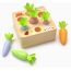 Holzspielzeug ab 1 Jahr | Baby Motorik Spielzeug für 12 18 Monate Jungen Mädchen | Montessori Sortierspiel Holzpuzzle Karotten | Lernspielzeug Ostergeschenke Geburtztag Geschenk für Kinder 2 3 Jahr