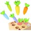 Holzspielzeug ab 1 Jahr | Baby Motorik Spielzeug für 12 18 Monate Jungen Mädchen | Montessori Sortierspiel Holzpuzzle Karotten | Lernspielzeug Ostergeschenke Geburtztag Geschenk für Kinder 2 3 Jahr