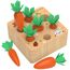 KMTJT Holzspielzeug ab 1 Jahr | Baby Motorik, Montessori Spielzeug 2 3 Jahre | für 6-12 Monate Jungen Mädchen | Sortierspiel Holzpuzzle Karottenernte | Lernspielzeug Geschenke für Kinder Kleinkind