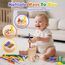 Haozozo Montessori Spielzeug ab 1 Jahr, 4-in-1 Montessori Spielzeug ab 1 2 3 Jahre, Holz Montessori Spielzeug 1 2 3 Jahre, Sensorik Spielzeug Baby Kleinkind Spielzeug Motorikspielzeug ab 1 Jahr