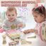 Lehoo Castle Musikinstrumente für Kinder ab 1 Jahr, Mädchen Montessori Spielzeug Geschenk 2 3 Jahre, Kinder Holz Instrumente Musik Set mit Xylophon & Tromme