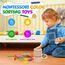 HaoVrisn Montessori Spielzeug ab 1 Jahr, 3-in-1 Montessori Spielzeug ab 2 1 3 Jahre, Spielzeug Holz Montessori 1 2 3 Jahre, Baby Motorikspielzeug ab 1 2 Jahr Kleinkind Spielzeug Sensorik Spielzeug