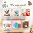 Montessori Spielzeug Baby Tücherbox,Baby Sensorik Spielzeug 6-12 Monate Motorikspielzeug Tissue Box für ab 1 2 3 Jahre Mädchen Jungen,Kinder Frühes Lernspielzeug Geschenke mit Spiegel,Farben,Texturen