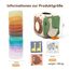 Montessori Spielzeug Baby Tücherbox,Baby Sensorik Spielzeug 6-12 Monate Motorikspielzeug Tissue Box für ab 1 2 3 Jahre Mädchen Jungen,Kinder Frühes Lernspielzeug Geschenke mit Spiegel,Farben,Texturen
