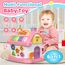 Spielzeug für 1 2 Jahre alte Mädchen: Montessori-Spielzeug für 1 Jahr alt, 6 in 1 Multi-Funktions-Haus Baby-Spielzeug mit Musik/Uhr/Licht/Telefon/Auto, Geburtstagsgeschenke für 1 2 Jahre alte Mädchen