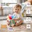 Montessori Spielzeug Baby Tücherbox,Baby Sensorik Spielzeug 6-12 Monate Motorikspielzeug Tissue Box für ab 1 2 3 Jahre Mädchen Jungen,Kinder Frühes Lernspielzeug Geschenke mit Spiegel,Farben,Texturen