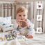 Montessori Spielzeug Baby Tücherbox,Baby Sensorik Spielzeug 6-12 Monate Motorikspielzeug Tissue Box für ab 1 2 3 Jahre Mädchen Jungen,Kinder Frühes Lernspielzeug Geschenke mit Spiegel,Farben,Texturen