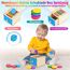 FCSONU Kinder Montessori Spielzeug ab 1 2 3 Jahre Jungen Mädchen, Holzspielzeug ab 1 Jahr, Farbe Sortierspiel Steckspiel Kinderspielzeug ab 2, Ostern Kindertag Geburtstag Geschenk für Baby Weihnachten
