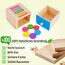 FCSONU Kinder Montessori Spielzeug ab 1 2 3 Jahre Jungen Mädchen, Holzspielzeug ab 1 Jahr, Farbe Sortierspiel Steckspiel Kinderspielzeug ab 2, Ostern Kindertag Geburtstag Geschenk für Baby Weihnachten