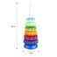 FANCY 40 cm groß Stapelturm Baby Kinderspielzeug ab 1 2 3 Jahre Farbring Pyramide mit Spiralgewinde Zahnradspiel Ringstapelturm Ringpyramide Stapel Ringe für Kinder und Baby