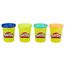 Play-Doh Wild 4er Set, 4 x 112g Dosen Modelliermasse in besonderen Farben, Bastel-Set ideal als Erweiterung zu anderen Sets, kreatives für Kinder ab 3 Jahren