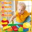 2 Große Bauplatte Kompatibel mit Lego Duplo Platten,38.4 * 38.4cm Classic Grundplatte mit 24 x 24 Noppen für Duplo Steine,Konstruktionsspielzeug für Kleinkinder,Mädchen und Jungen, Grün