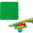 4 Große Bauplatte Kompatibel mit Lego Duplo Platten,38.4 * 38.4cm Classic Grundplatte mit 24 x 24 Noppen für Duplo Steine,Konstruktionsspielzeug für Kleinkinder,Mädchen und Jungen, Grün
